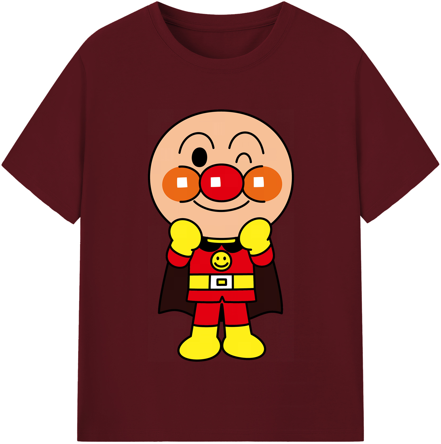 （画像用） アンパンマン Anpanman 綿100％半袖Tシャツ（フロントプリント）